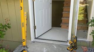 Jeld Wen Front Door Installation  Really crappy products and craftsmanship PART 1 [upl. by Saideman]