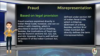 What is Difference Between Fraud amp Misrepresentation [upl. by Reace70]