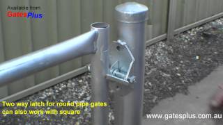 Gate Latch 2 way for round pipe and square [upl. by Concordia87]