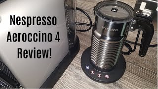 Nespresso Aeroccino 4 Milk Frother Review  Worth upgrading from the Aeroccino 3 [upl. by Ennovehs]