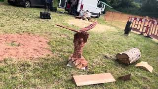 A fabulous range of wooden sculpture at Caerleon festival 2024 [upl. by Mohun]